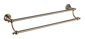 AZARIO Полотенцедержатель ELVIA трубчатый двойной, бронза (AZ-91102Q) AZ-91102Q
