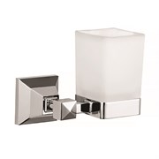 AZARIO Стакан стеклянный ALTRE хром (AZ96006) AZ-96006