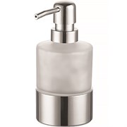 AZARIO Дозатор жидкого мыла NESSY стеклянный настольный, хром (AZ-128-C) AZ-128-C