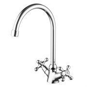 AZARIO Смеситель для кухни керамическая кран-букса, хром (AZ-HU245899) AZ-HU245899