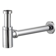AZARIO Сифон для раковины G 1 1/4, без выпуска, цилиндр, латунь, хром (AZ-108-CHR) AZ-108-CHR