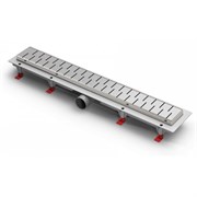 AZARIO Душевой лоток D40 Medium 850 мм, боковой слив, пластиковый, рамка и решетка из нержавеющей стали (AZ-CH 850 MN) AZ-CH 850 MN