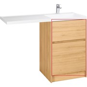 AQUATON Фасад для тумбы Лондри 60 Дуб Сантана (1A274801LH0C0) 1A274801LH0C0