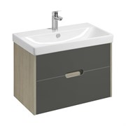 AQUATON Тумба под раковину Оливия 80 Грей/Дуб Ойстер (1A283101OLUG0) 1A283101OLUG0