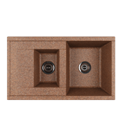AQUATON Кухонная мойка Делия 87, две чаши, цвет терракотовый (1A716232DE270) 1A716232DE270