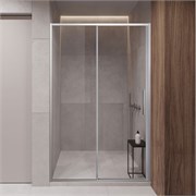 VINCEA Slim-U Душевая дверь раздвижная ширина 120 см, профиль - хром / стекло - прозрачное VDS-2SU120CL