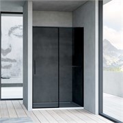 VINCEA Slim Soft Душевая дверь раздвижная ширина 120 см, профиль - черный / стекло - тонированное VDS-1SS120CGB