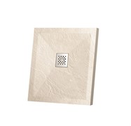 VINCEA Поддон для душа из искусственного камня квадратный размер 90x90 см, цвет Бежевый VST-4SR9090C