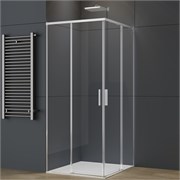 VINCEA Soft 2 Душевой уголок квадратный размер 90x90 см, двери раздвижные, профиль - хром / стекло - прозрачное VSS-3SO2900CL