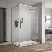 VINCEA Slim-U Душевой уголок прямоугольный размер 120x90 см, двери раздвижные, профиль - хром / стекло - прозрачное VSR-2SU9012CL