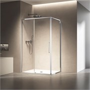 VINCEA Slim 8mm Душевой уголок прямоугольный размер 130x90 см, двери раздвижные, профиль - хром / стекло - прозрачное VSR-6SL9013CL