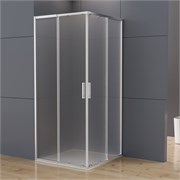 VINCEA Rapid-N Душевой уголок квадратный/прямоугольный размер 90x70 см, двери раздвижные, профиль - хром / стекло - текстурное VSS-3RN8010E10MT