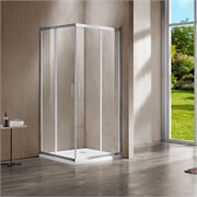 VINCEA Garda Душевой уголок прямоугольный размер 120x90 см, двери раздвижные, профиль - хром / стекло - прозрачное VSS-1G9012CL