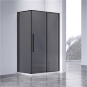 VINCEA Slim-N Душевой уголок прямоугольный размер 130x90 см, двери раздвижные, профиль - черный / стекло - тонированное VSR-4SN9013CGB