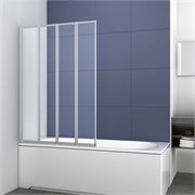 VINCEA Шторка на ванну ширина 100 см, профиль - хром / стекло - прозрачное VSB-31100CL