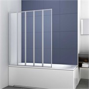VINCEA Шторка на ванну ширина 120 см, профиль - хром / стекло - прозрачное VSB-32120CL