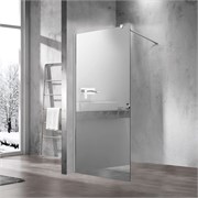 VINCEA Walk in Душевая перегородка ширина 100 см, профиль - хром / стекло - зеркальное VSW-1H100MR