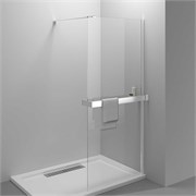VINCEA Walk in HR Душевая перегородка ширина 100 см, профиль - хром / стекло - прозрачное VSW-4HR100CL