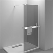 VINCEA Walk in HR Душевая перегородка ширина 80 см, профиль - хром / стекло - тонированное VSW-4HR800CG