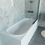 VINCEA Ванна акриловая VBT-2A170-FR с каркасом 1700*750*480, пристенная, цвет белый VBT-2A170-FR