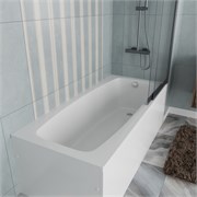 VINCEA Ванна акриловая VBT-2S170-LG с ножками 1700*750*440, пристенная, цвет белый VBT-2S170-LG