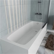 VINCEA Ванна акриловая VBT-2S180-FR с каркасом 1800*800*430, пристенная, цвет белый VBT-2S180-FR