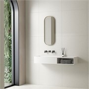 VINCEA Раковина из искусственного камня VWB-6S112MW, 1200*400*200, подвесная, цвет белый матовый VWB-6S112MW