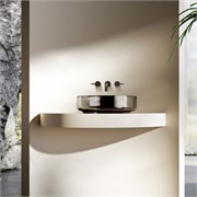 VINCEA Раковина прозрачная VBS-6T16B, 450*450*130, накладная, цвет черный VBS-6T16B