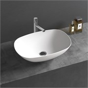 VINCEA Раковина из искусственного камня VBS-6T12MW, 540*360*150, накладная, цвет белый матовый VBS-6T12MW