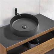 VINCEA Раковина керамическая VBS-216MA, 394*394*115, накладная, цвет антрацит матовый VBS-216MA
