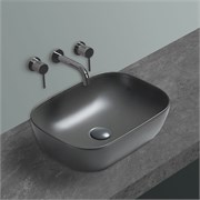 VINCEA Раковина керамическая VBS-102MA, 455*325*135, накладная, цвет антрацит матовый VBS-102MA