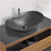 VINCEA Раковина керамическая VBS-508MA, 615*360*155, накладная, цвет антрацит матовый VBS-508MA