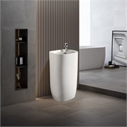 VINCEA Раковина керамическая VBS-2P202, 500*460*880, напольная, цвет белый VBS-2P202