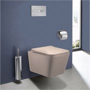 VINCEA Q-Line Унитаз подвесной Q-Line VT1-12MC безободковый, цвет капучино мат., ультратонкое soft close сиденье VT1-12MC
