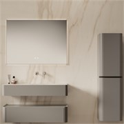 VINCEA База под раковину Caprise 1000 подвесная, 1 выкатной ящик soft close, светло-серый матовый VMC-4CA100MLG