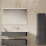 VINCEA База под раковину Caprise 1200 подвесная, 1 выкатной ящик soft close, серый матовый VMC-4CA120MG