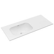 VINCEA Раковина Elise VCB-4EL120MW-L, Corian левая, цвет белый матовый VCB-4EL120MW-L