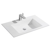 VINCEA Раковина VCB-13800W из искусственного камня, цвет белый VCB-13800W