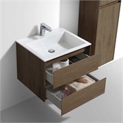 VINCEA База под раковину Luka 600 подвесная, 2 выкатных ящика soft-close, T.Oak VMC-2L600TO