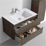 VINCEA База под раковину Luka 800 подвесная, 2 выкатных ящика soft-close, R.Oak VMC-2L800RO