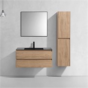 VINCEA База под раковину Luka 1000 подвесная, 2 выкатных ящика soft-close, N.Oak VMC-2L100NO