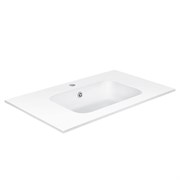 VINCEA Раковина VCB-2N800W из искуственного камня, цвет белый VCB-2N800W