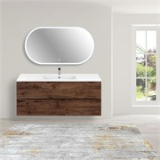 VINCEA База под керамическую раковину Mia 1200 подвесная, 2 выкатных ящика soft close, R.Wood VMC-2MC120RW