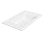 VINCEA Раковина VCB-3M750W из искусственного камня, цвет белый VCB-3M750W