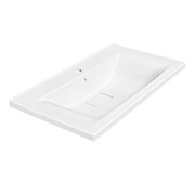 VINCEA Раковина VCB-3M800W из искуственного камня, цвет белый VCB-3M800W