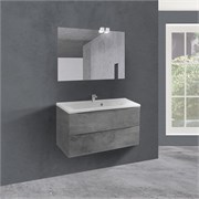 VINCEA База под раковину Mia 900 подвесная, 2 выкатных ящика soft close, Beton VMC-2MA900BT