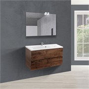 VINCEA База под раковину Mia 900 подвесная, 2 выкатных ящика soft close, R.Wood VMC-2MA900RW