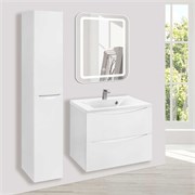 VINCEA База под раковину Mia 650 подвесная, 2 выкатных ящика soft close, G.White VMC-2MA650GW