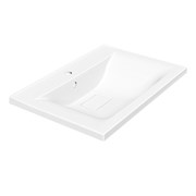 VINCEA Раковина VCB-3M650W из искусственного камня, цвет белый VCB-3M650W