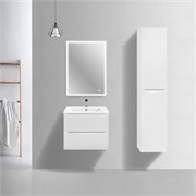 VINCEA База под керамическую раковину Mia Slim 600 подвесная, 2 выкатных ящика soft close, G.White VMC-2MC600S1GW